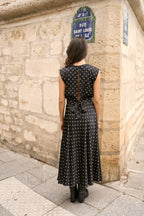 Crop-top & Polka-Dot Skirt Set