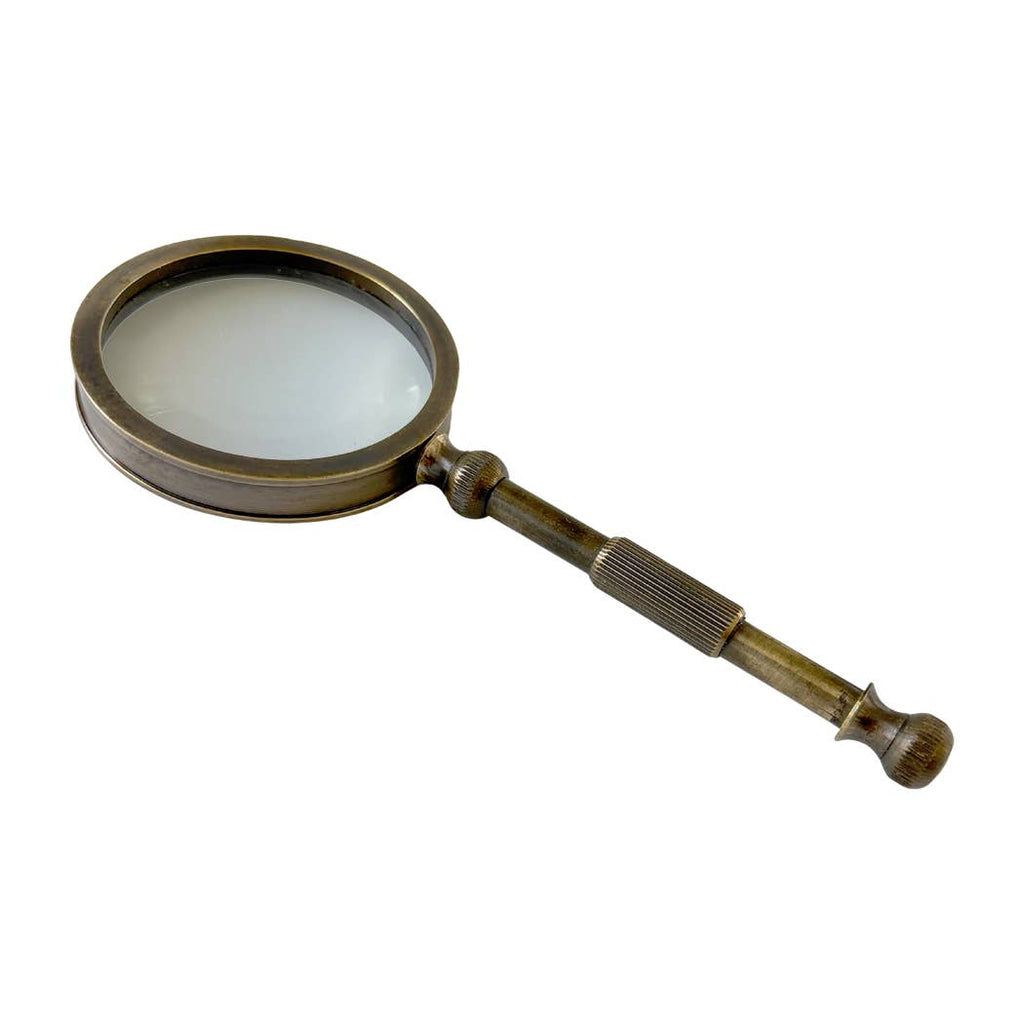 Antiqued Brass Magnifying Glass