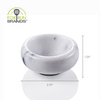 Natural White Marble Pinch Bowl, 1 oz Condiment Bowl