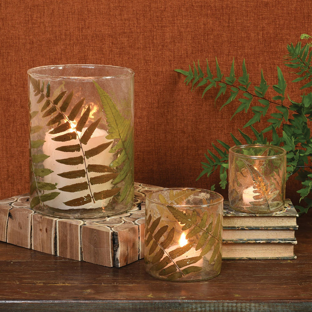 Enameled Fern Hurricane - Sm - Fern