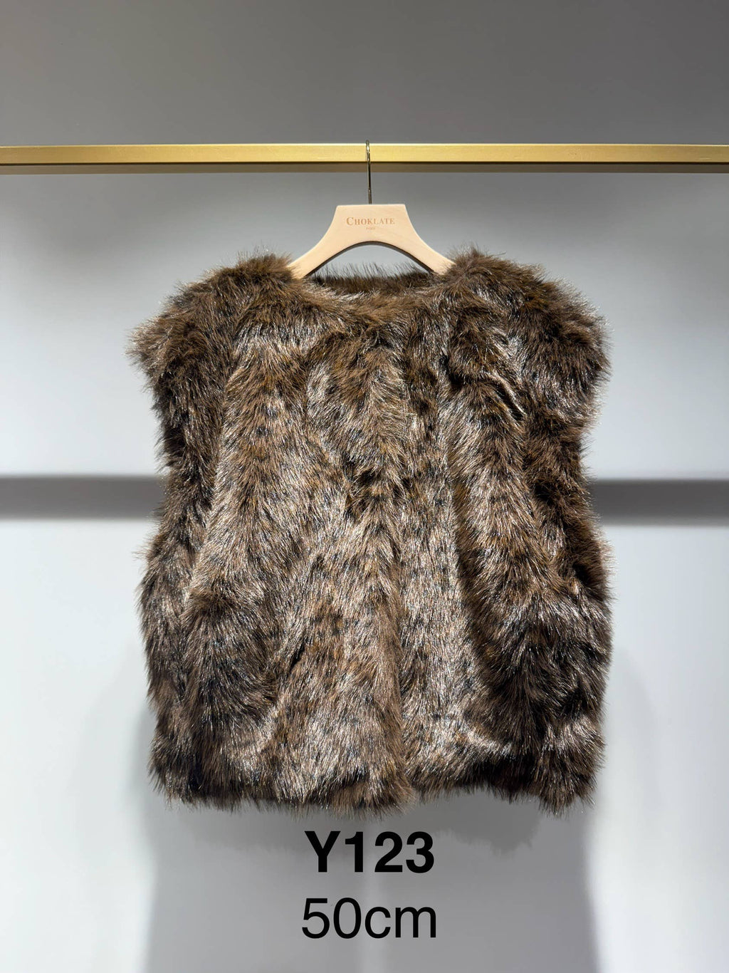 Leopard Faux Fur Sleeveless Vest