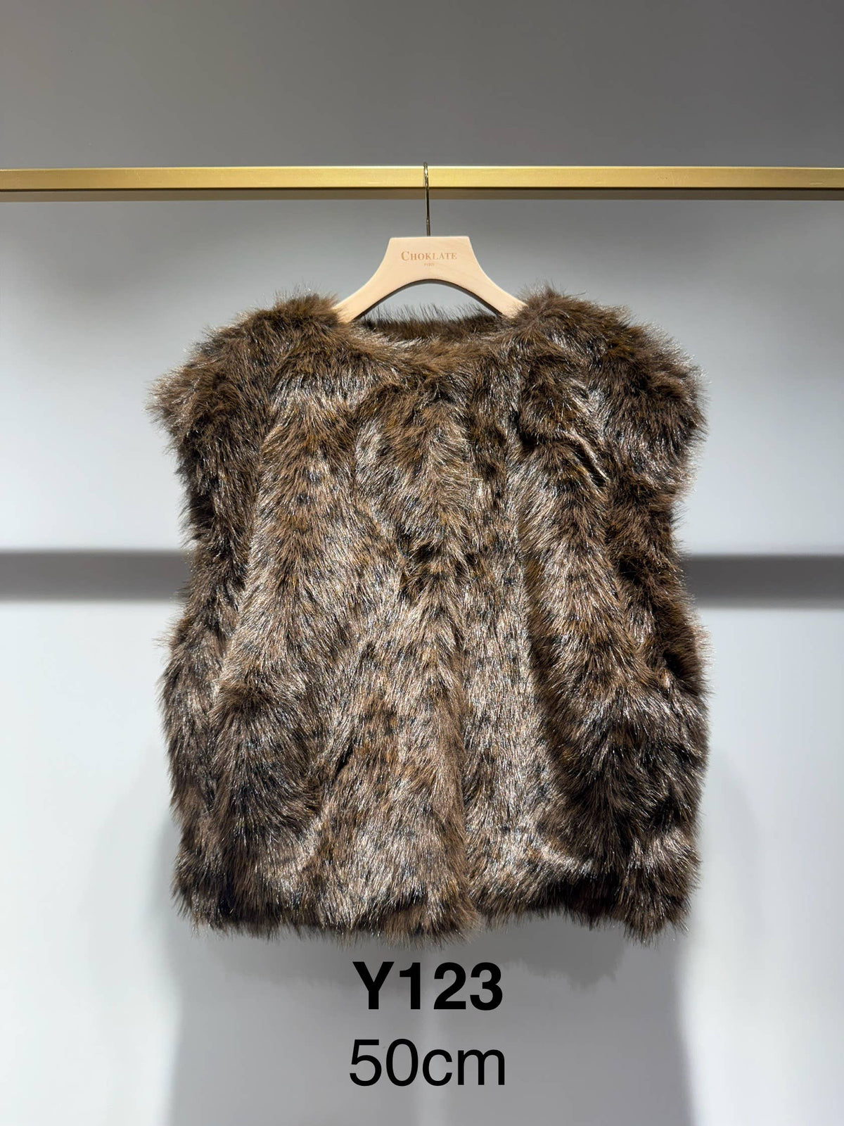 Leopard Faux Fur Sleeveless Vest
