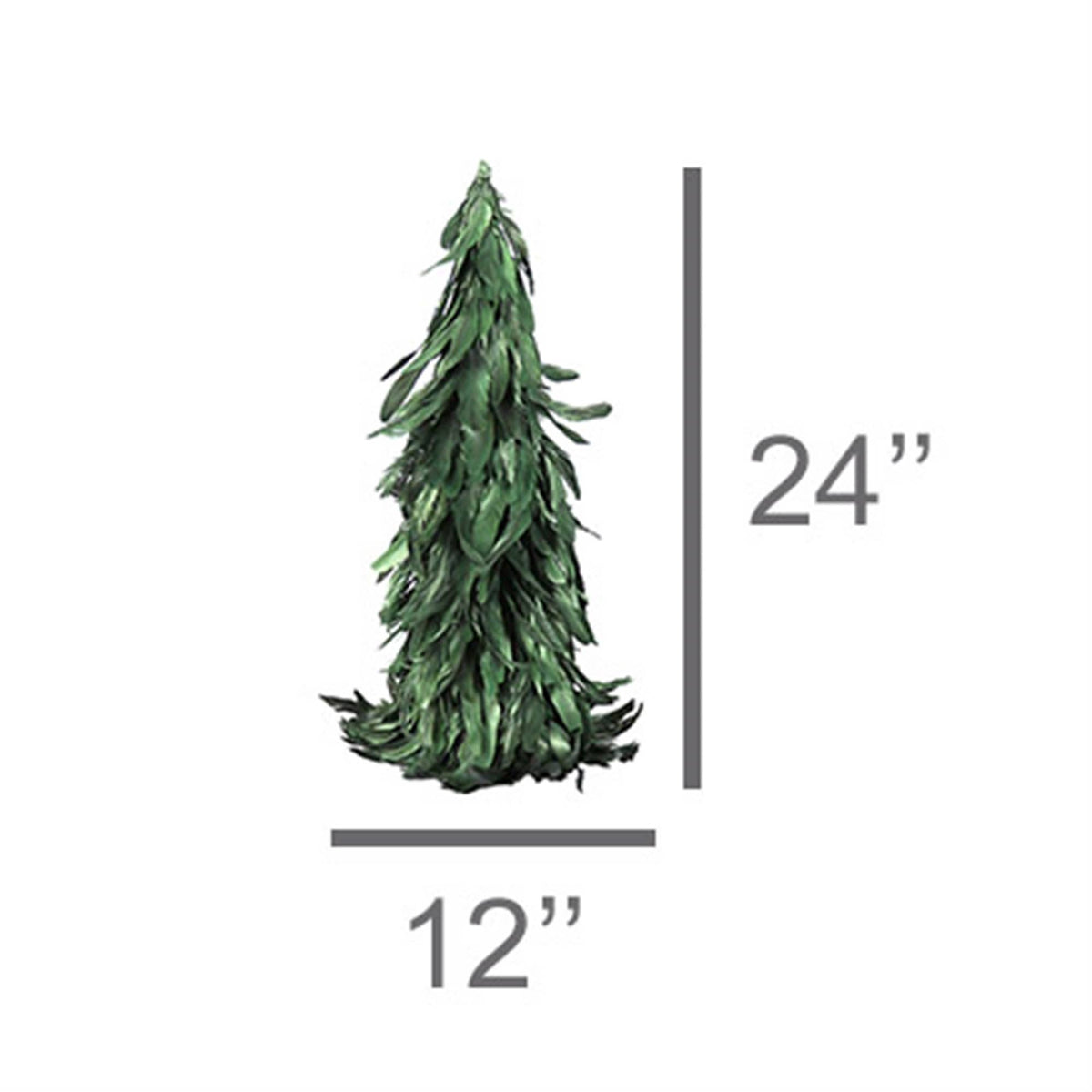 Feather Tree - Lrg - Green Luster
