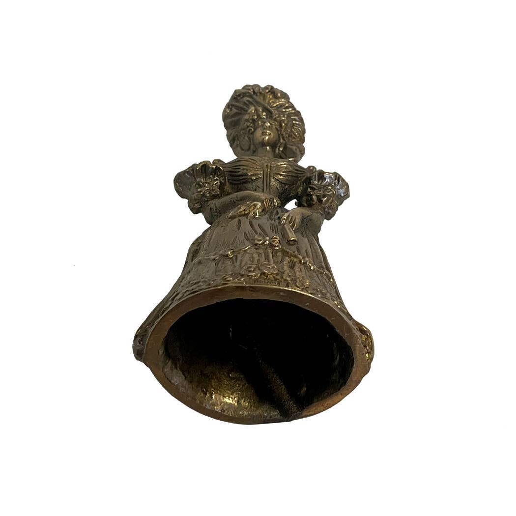 Brass Colonial Lady Table Bell