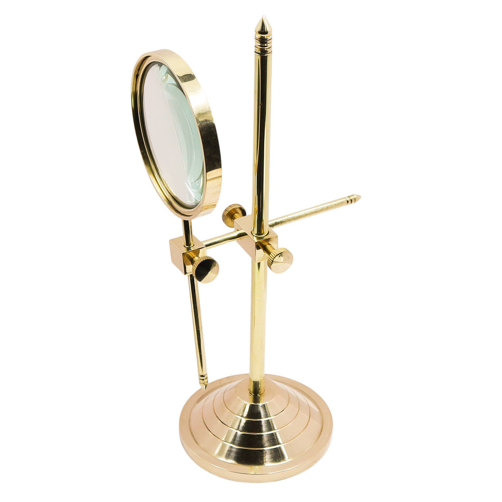 Adjustable Brass Magnifying Glass