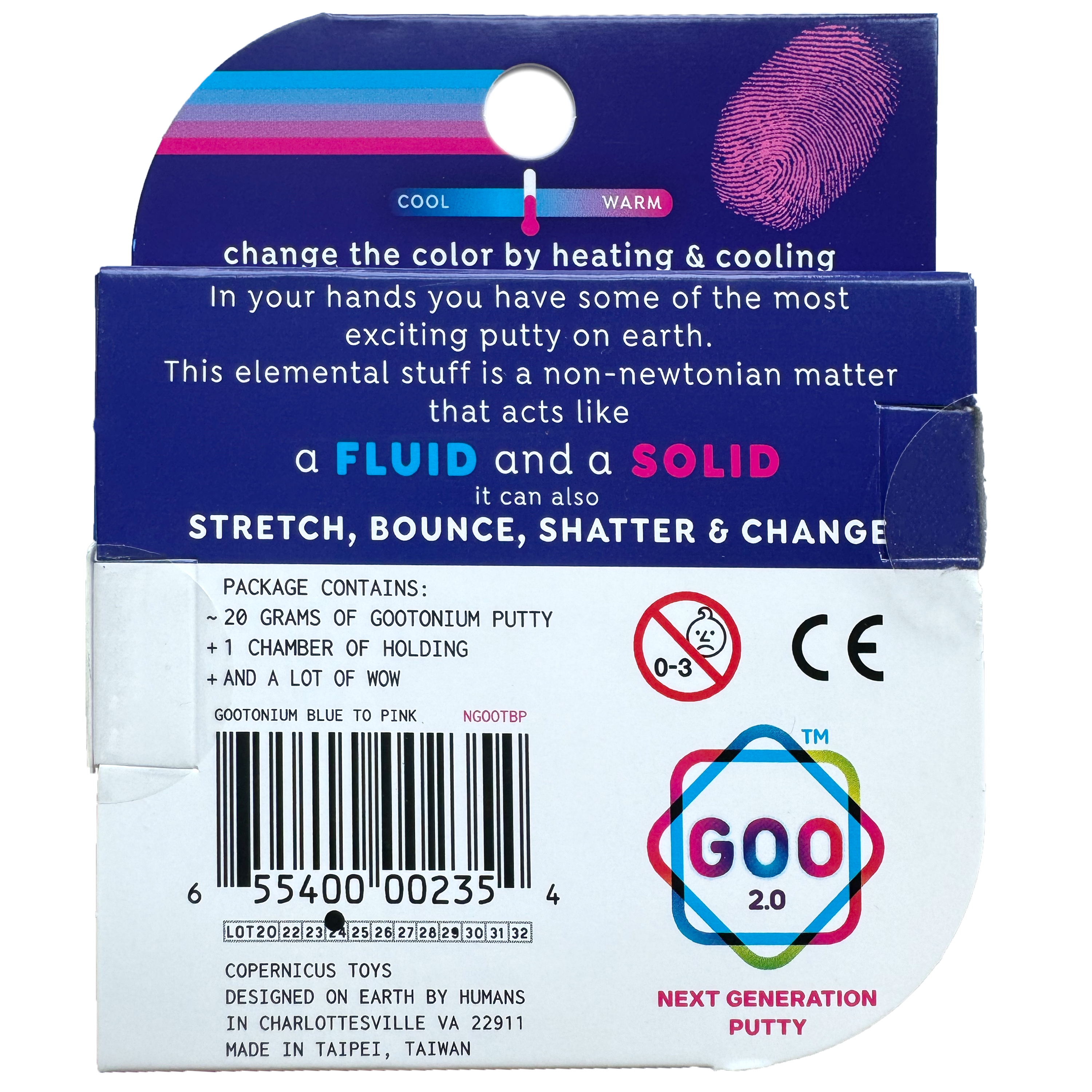Gootonium: Thermo Blue to Pink Putty - 20g