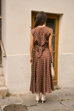 Crop-top & Polka-Dot Skirt Set