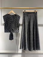Polka-Dot Print Skirt