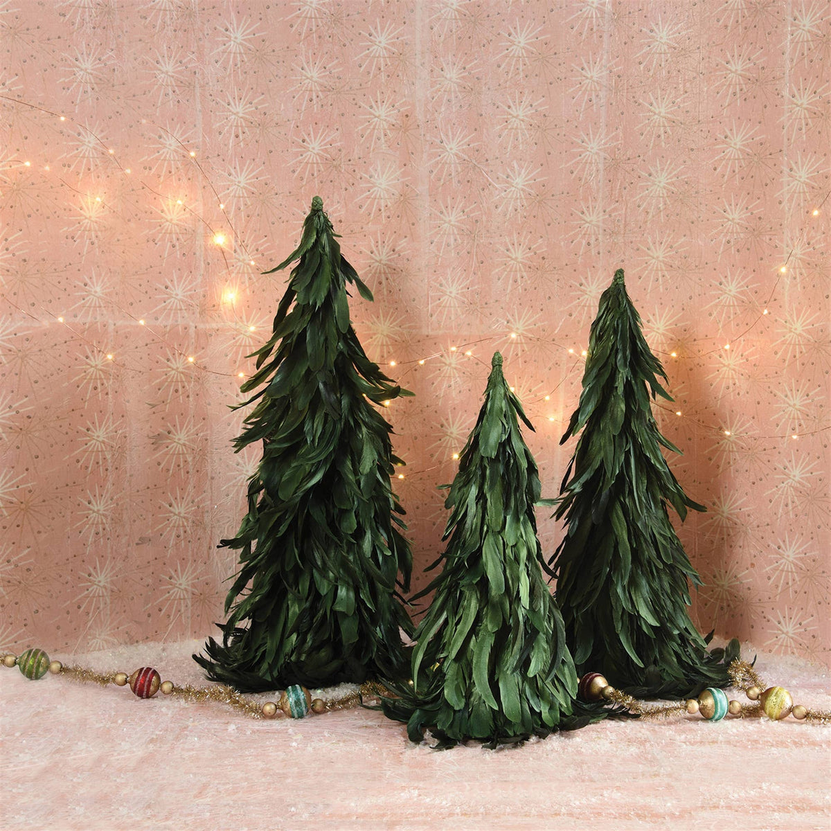 Feather Tree - Lrg - Green Luster