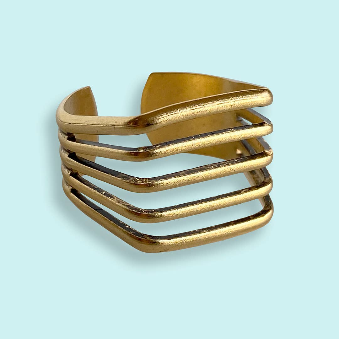 Antique Gold Line Ring