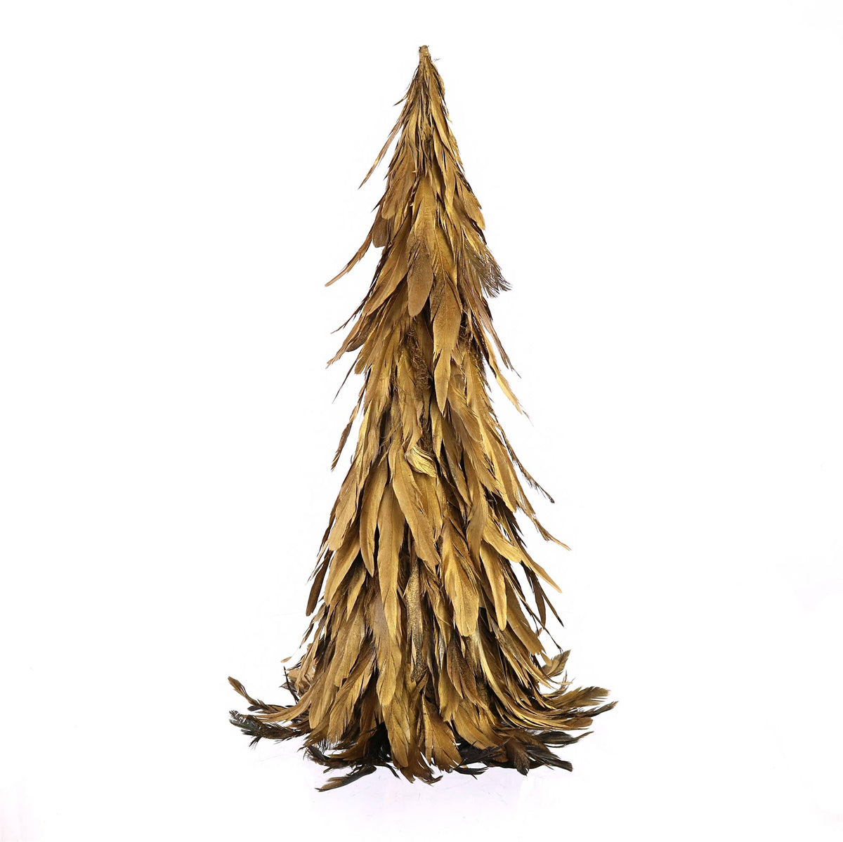 Feather Tree - Sm - Gold Luster