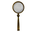 Antiqued Folding Brass Magnifying Glass | Tabletop decor