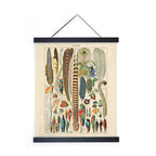 Vintage Millot Plumes Bird Feather Print w/ frame