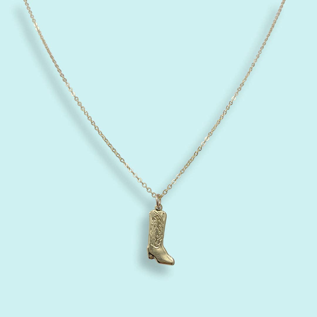 Cowgirl Boot Necklace