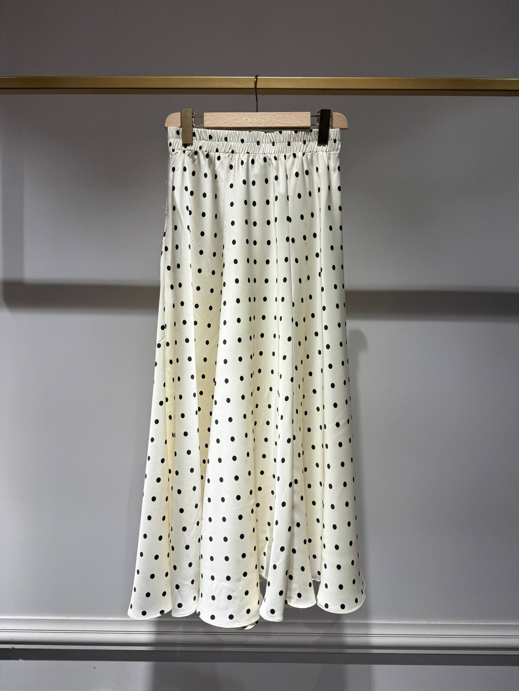 Polka-Dot Print Skirt