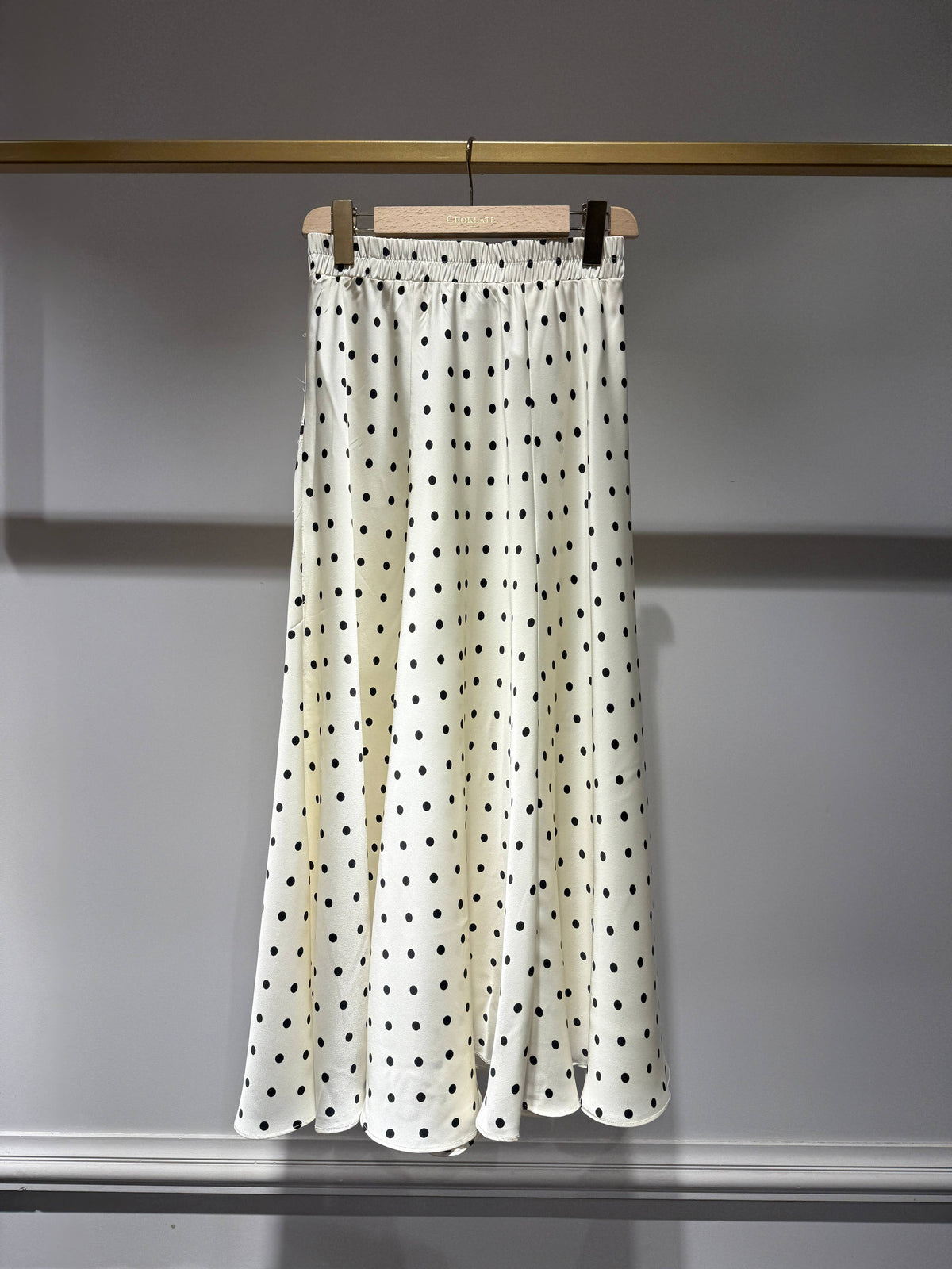 Polka-Dot Print Skirt