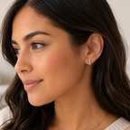 Druzy Bar - Silver - Gold Earrings