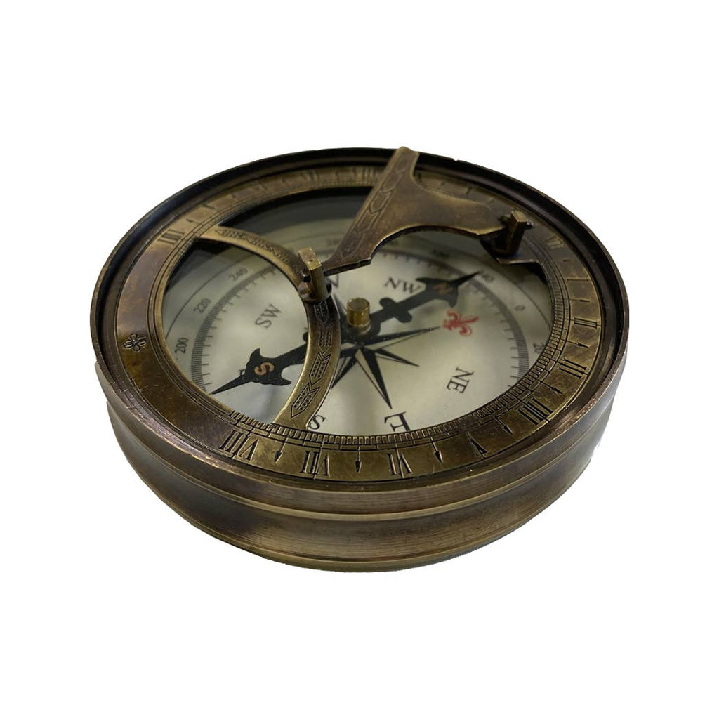 Brass Nautical Sundial Compass