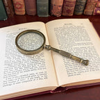Antiqued Brass Magnifying Glass