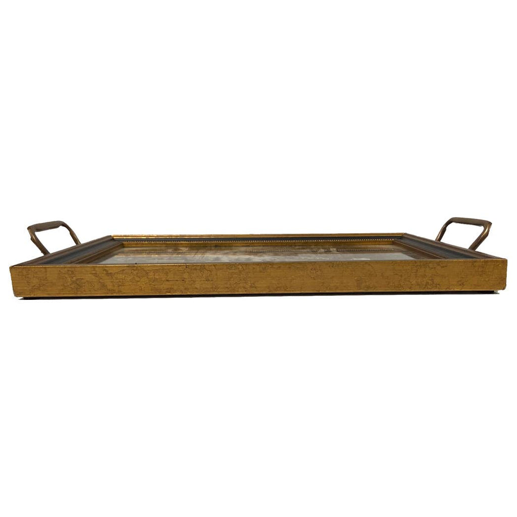 Two White Swans Decorative Tray Behind Glass | Serveware