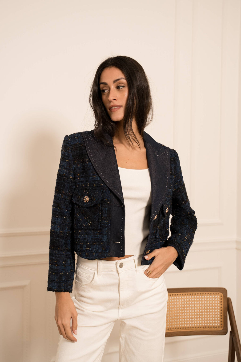 Tweed & Denim Jacket