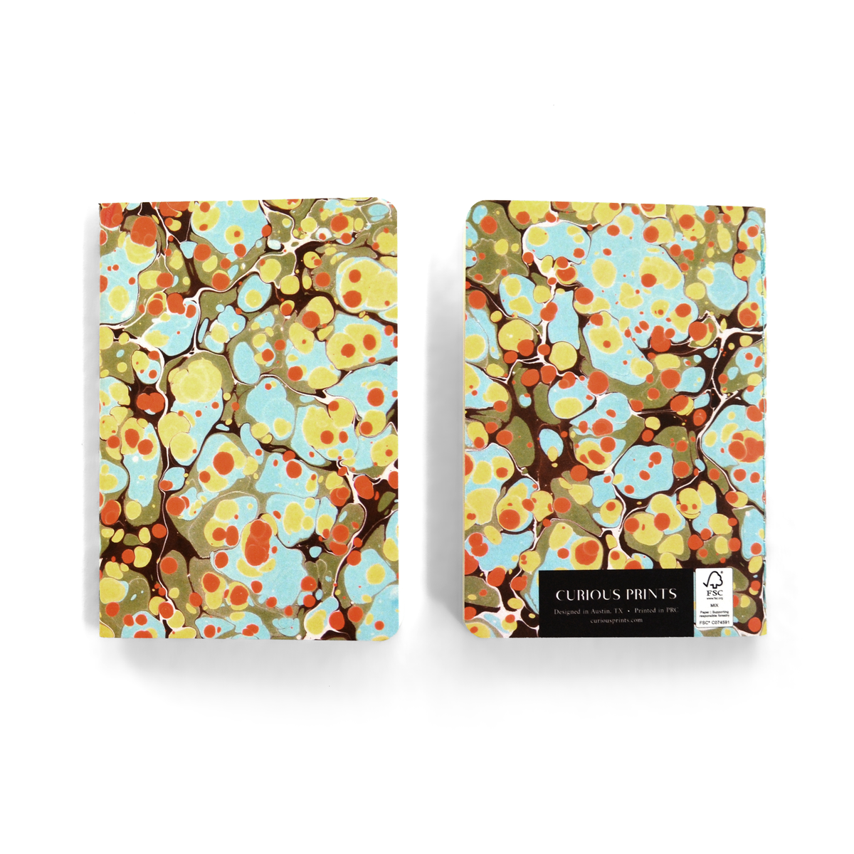 Vintage Marbled Pocket Notebook