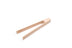 Toaster Tongs, Wood, 7.75"