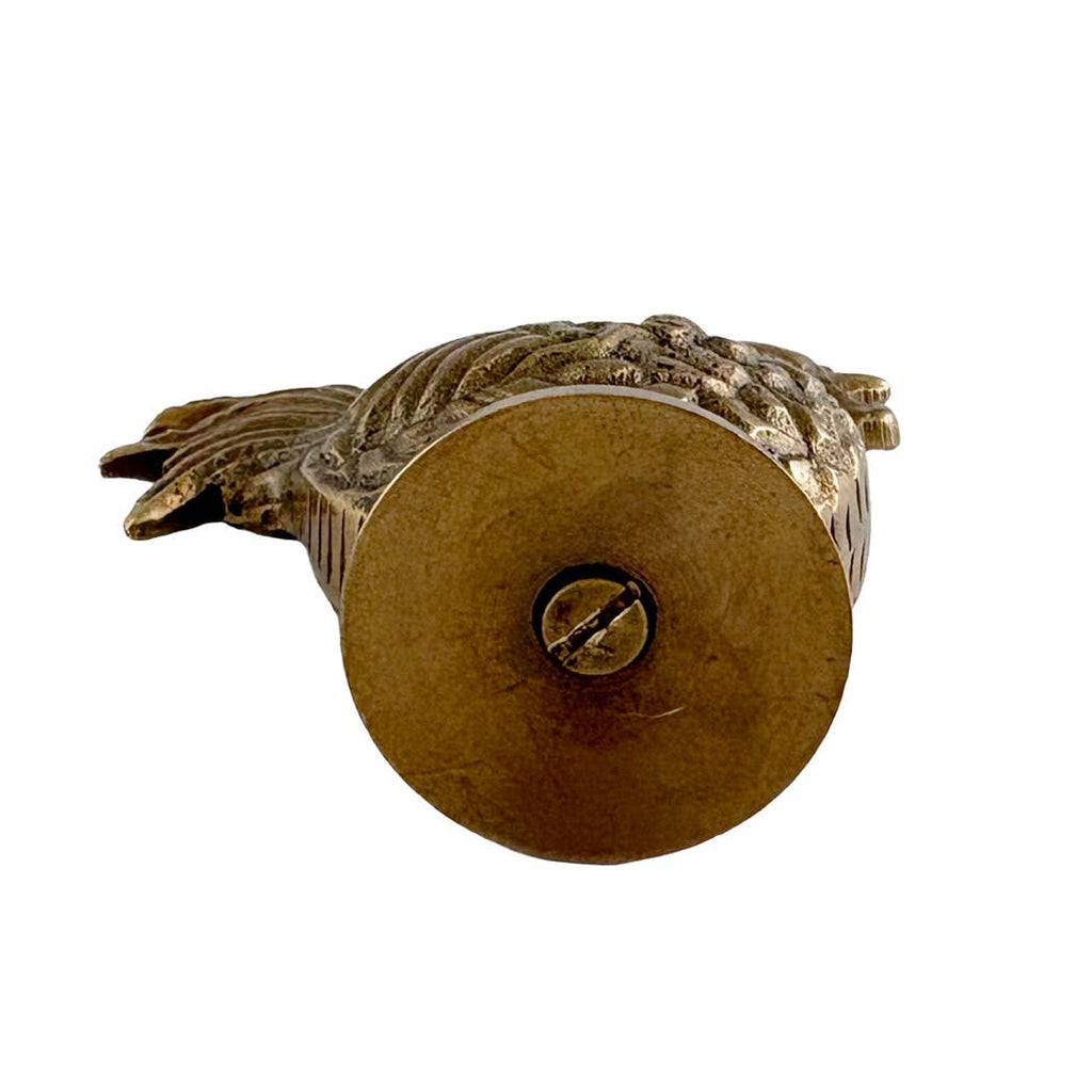 Brass Rooster Matchstick-Toothpick Holder