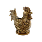 Brass Rooster Matchstick-Toothpick Holder