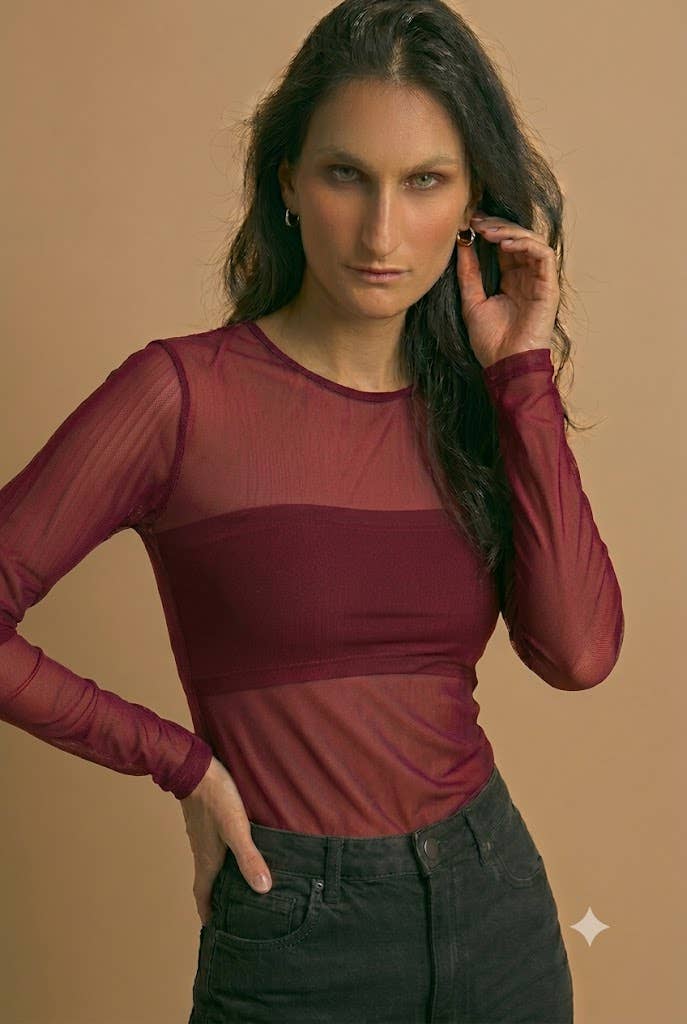Stretch Mesh Top