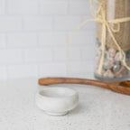 Natural White Marble Pinch Bowl, 1 oz Condiment Bowl