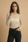 Stretch Mesh Top