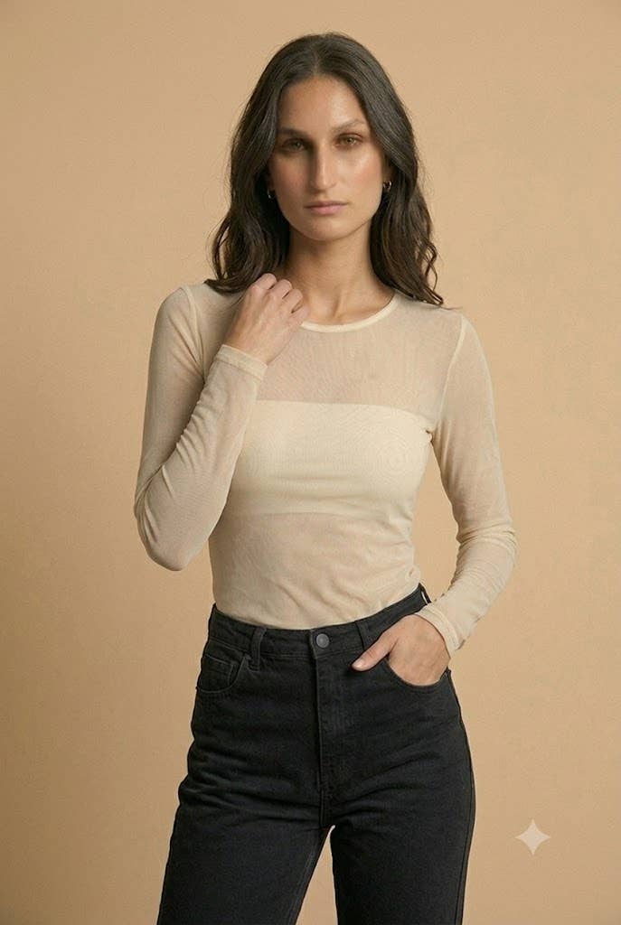 Stretch Mesh Top