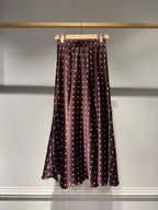Crop-top & Polka-Dot Skirt Set