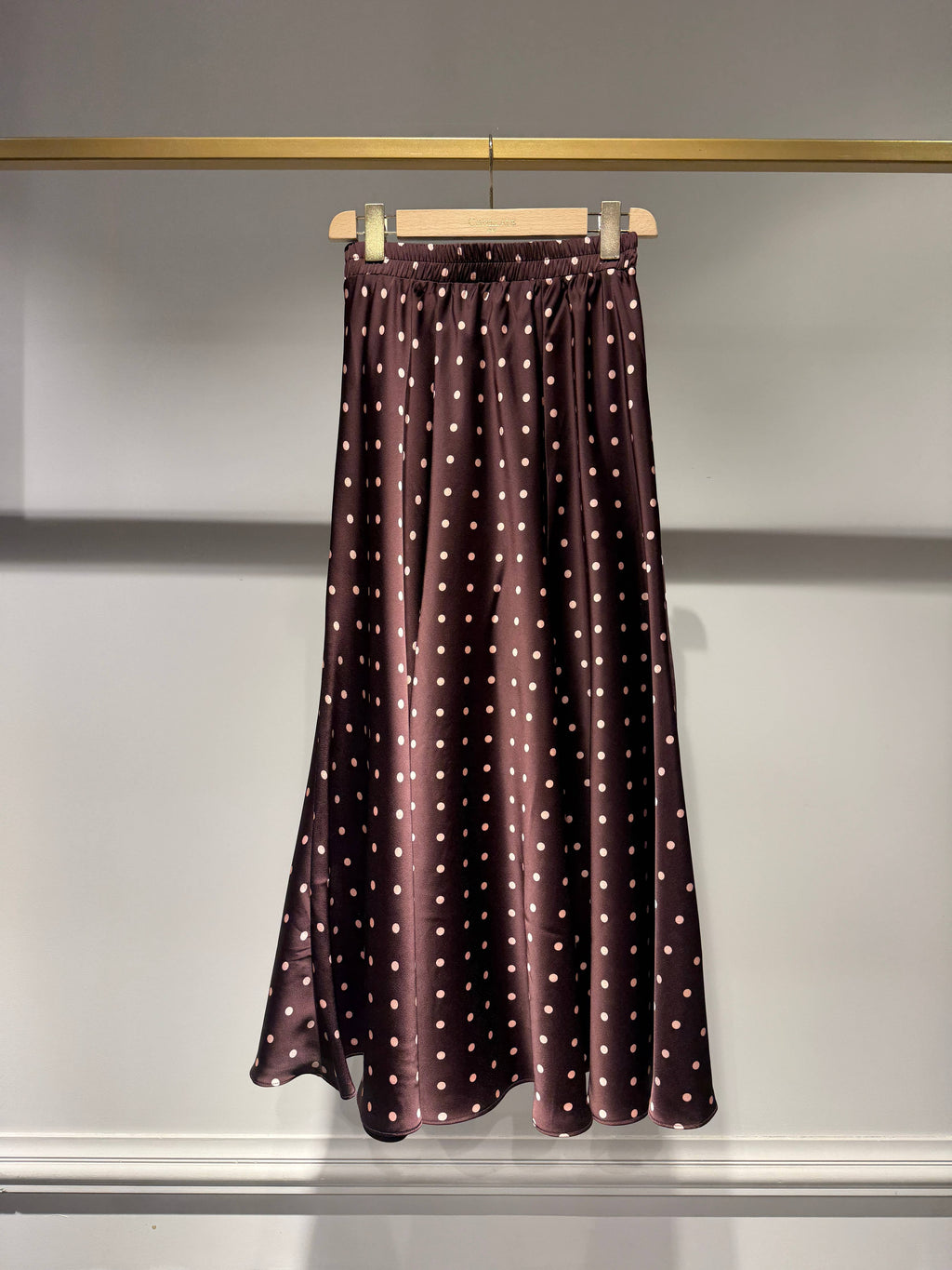 Polka-Dot Print Skirt