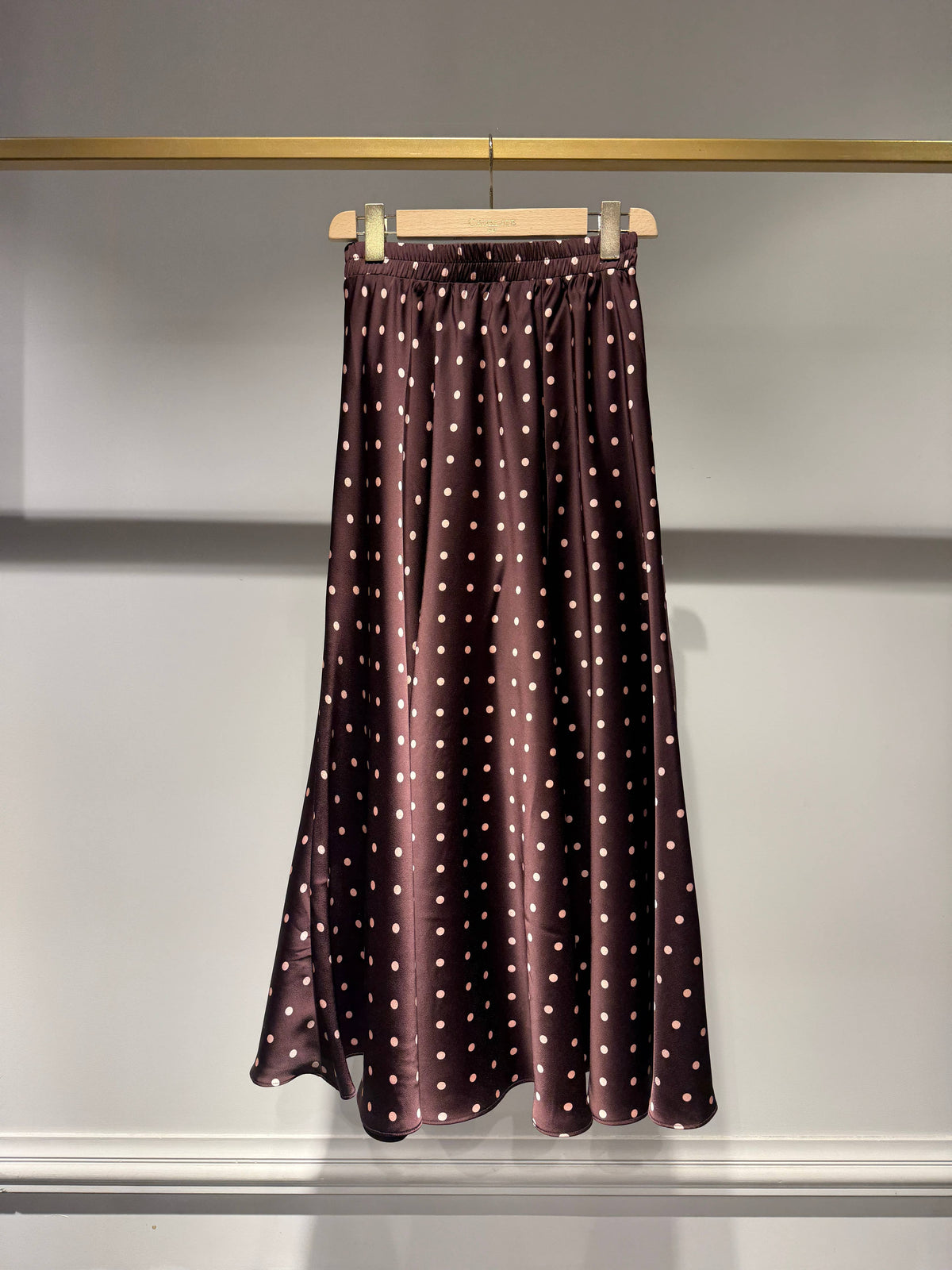 Polka-Dot Print Skirt