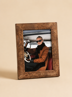 Rosso Burl Wood Photo Frame