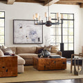 Checkered Teak Coffee Table