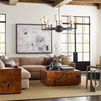 Checkered Teak Coffee Table