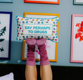 Perhaps To Drugs Needlepoint Pillow