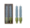 S/2 Unscented Pineapple Candles in Box