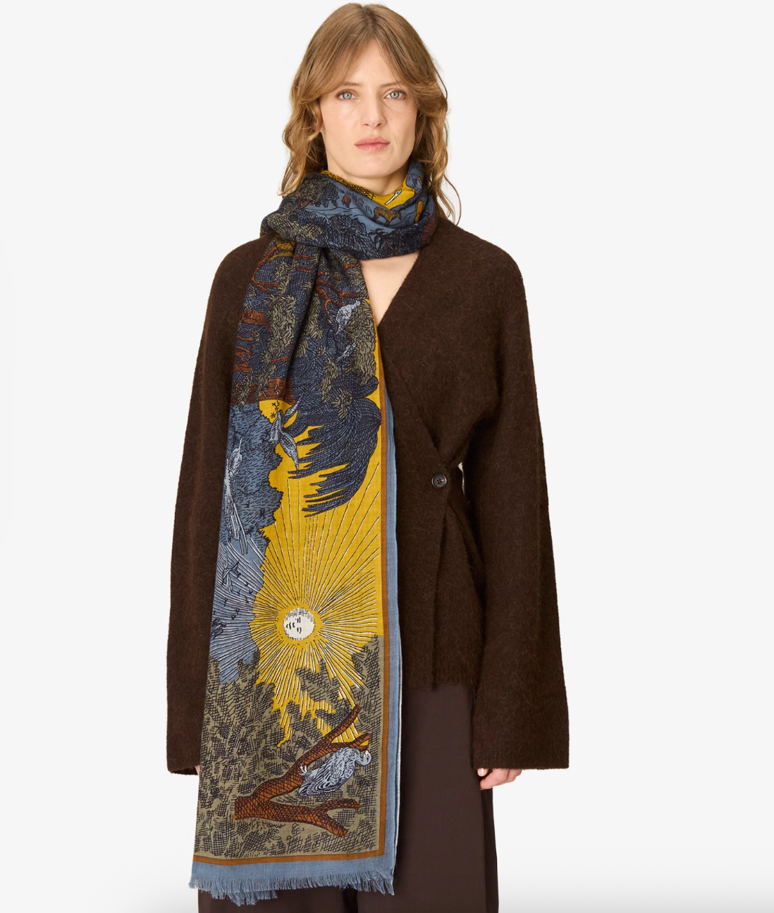 Scarf 100 - Reve - Duck Blue