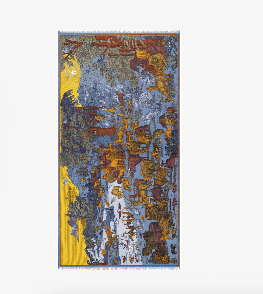 Scarf 100 - Reve - Duck Blue