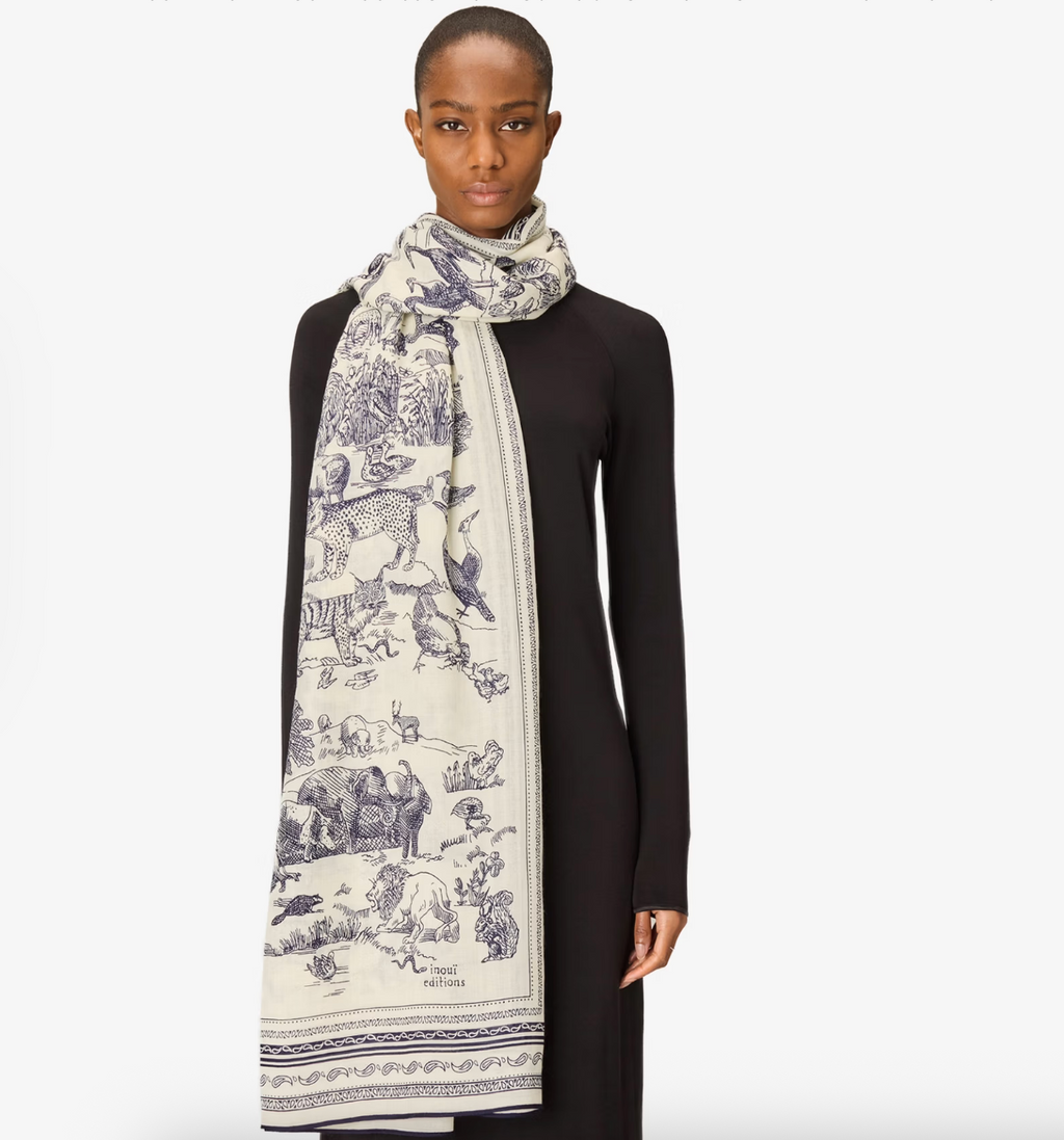 Scarf 130 - Reverie - White