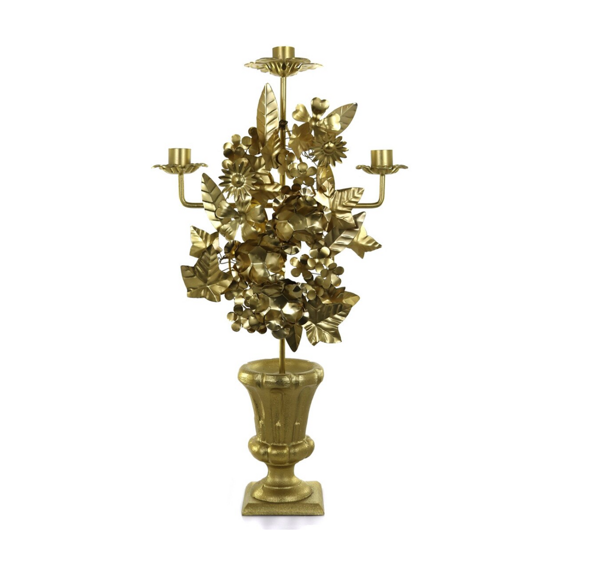 Les Fleures Candelabra Gold