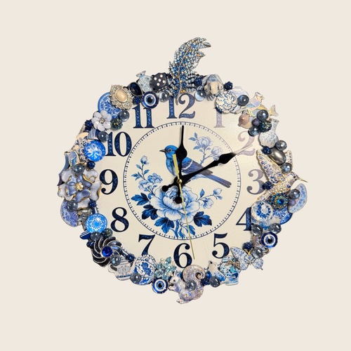 Delft Blue Memory Clock