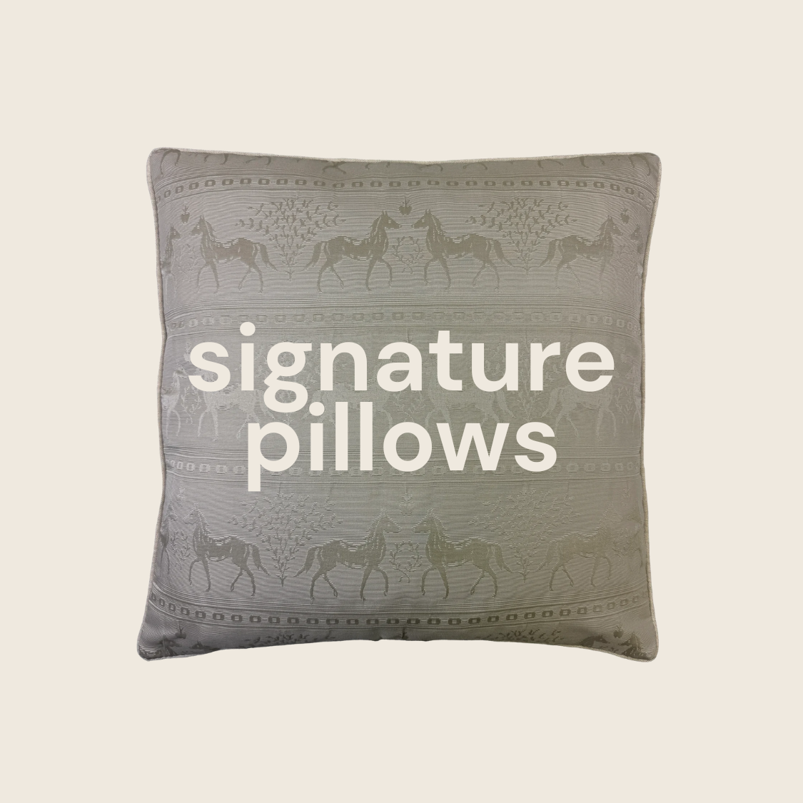 Trendy Horses Pillow