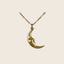 Golden Man in the Moon Necklace