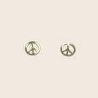 Tiny Peace Stud Earrings