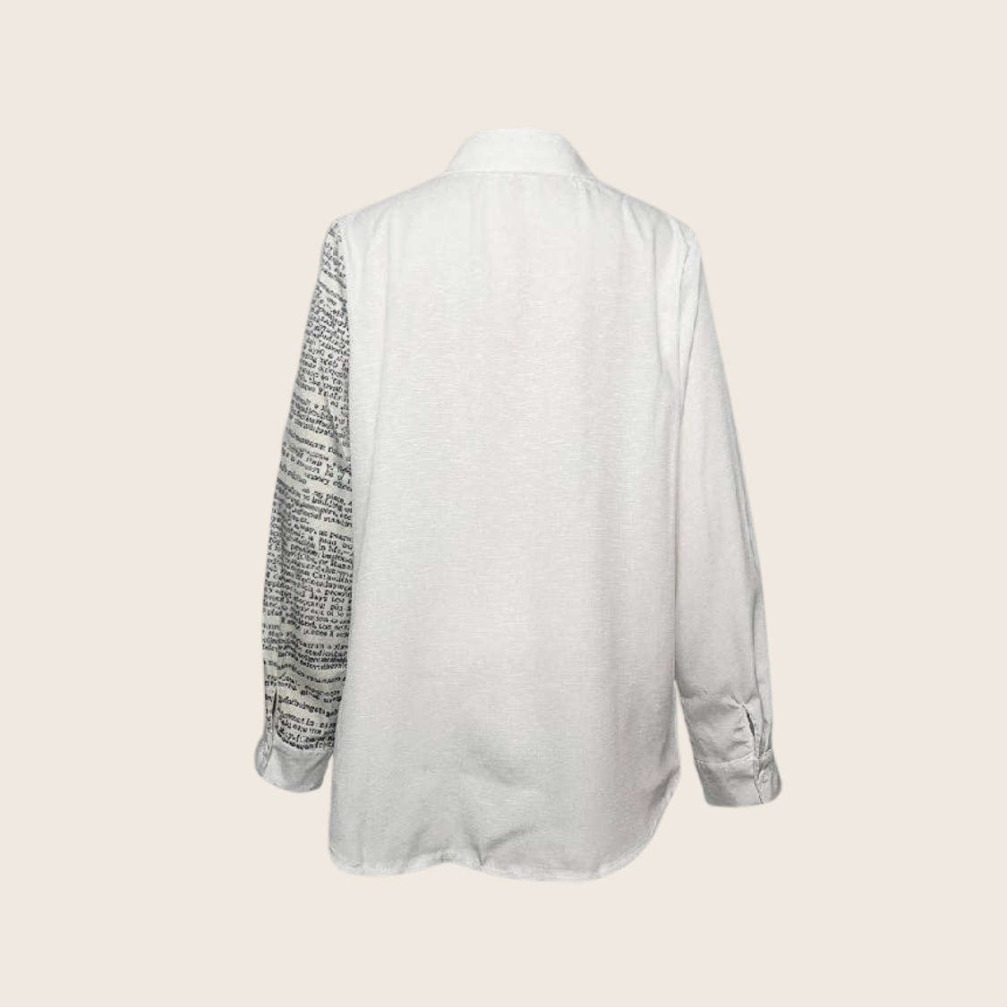 Asymmetric Printed Lapel Blouse